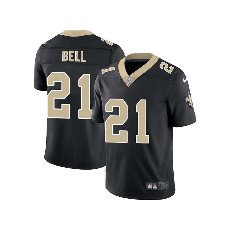 Mike Bell #21 Saints Authentic Black Jersey