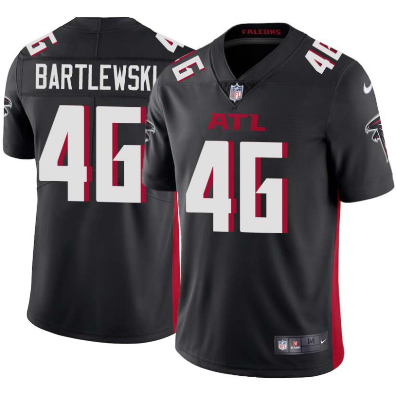 Falcons #46 Rich Bartlewski Football Jersey -Black