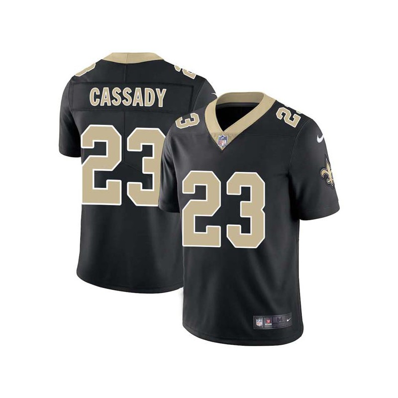 Craig Cassady #23 Saints Authentic Black Jersey