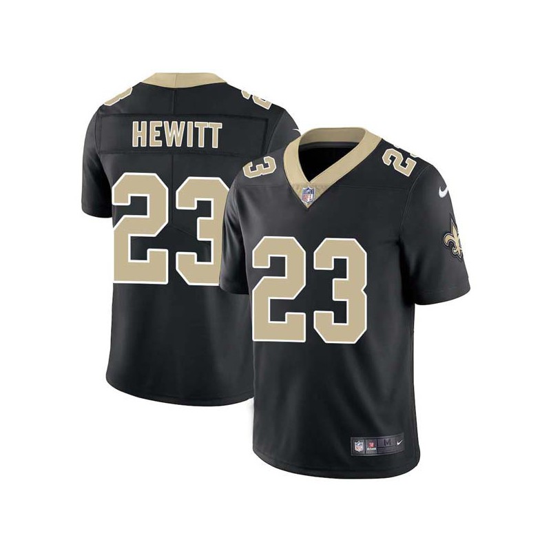 Chris Hewitt #23 Saints Authentic Black Jersey