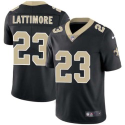 Marshon Lattimore #23 Saints Authentic Black Jersey