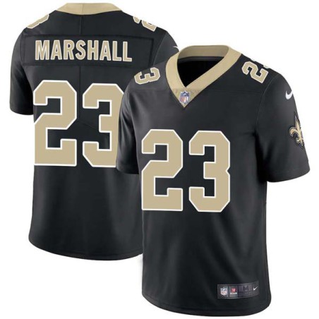 James Marshall #23 Saints Authentic Black Jersey