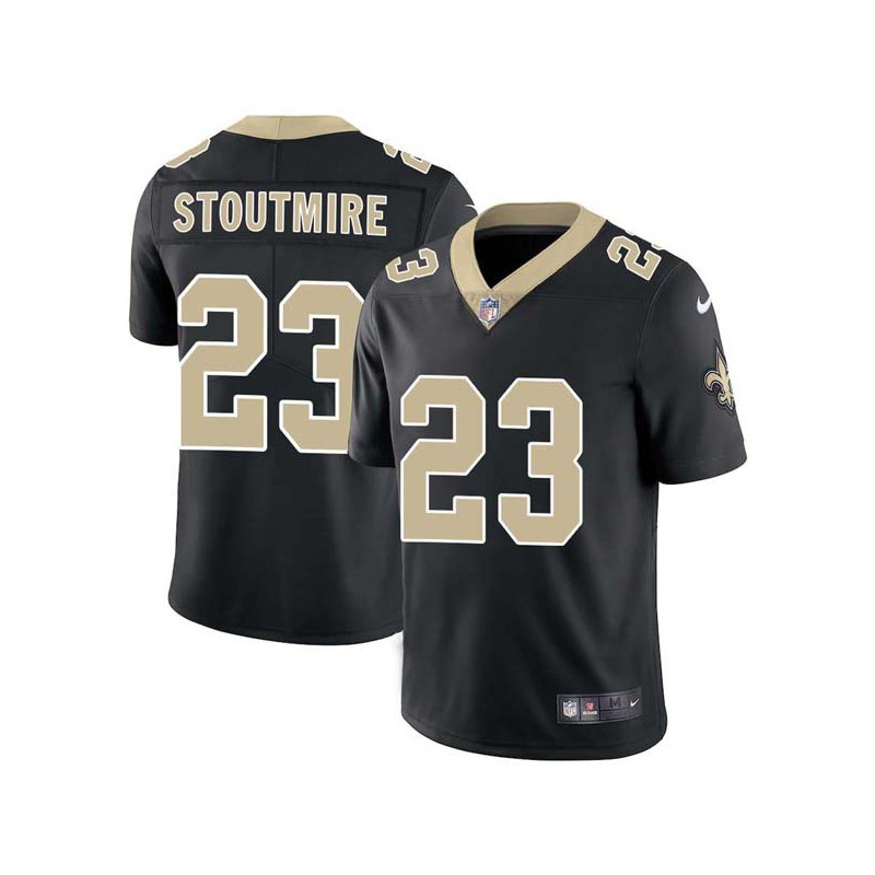 Omar Stoutmire #23 Saints Authentic Black Jersey