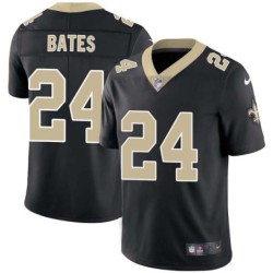 Mario Bates #24 Saints Authentic Black Jersey