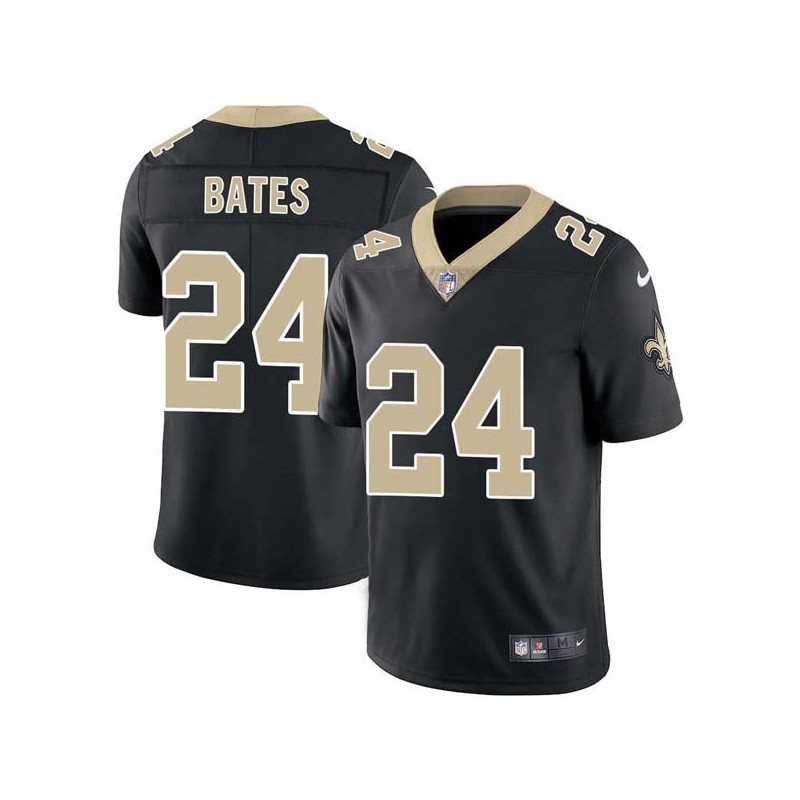 Mario Bates #24 Saints Authentic Black Jersey