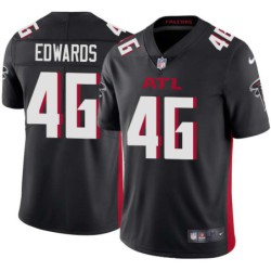 Falcons #46 Herm Edwards Football Jersey -Black