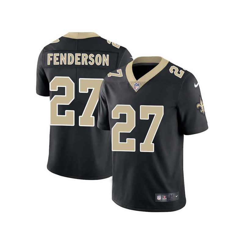 James Fenderson #27 Saints Authentic Black Jersey