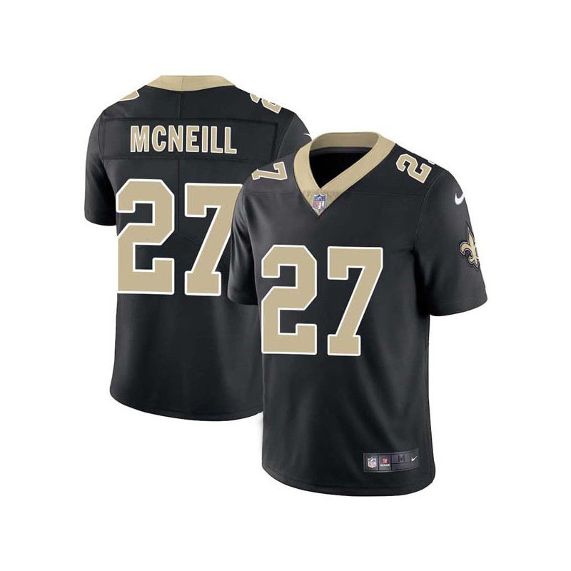 Rod McNeill #27 Saints Authentic Black Jersey