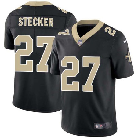 Aaron Stecker #27 Saints Authentic Black Jersey