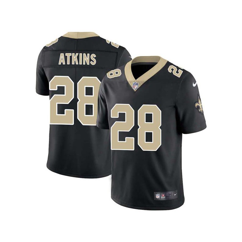 Gene Atkins #28 Saints Authentic Black Jersey