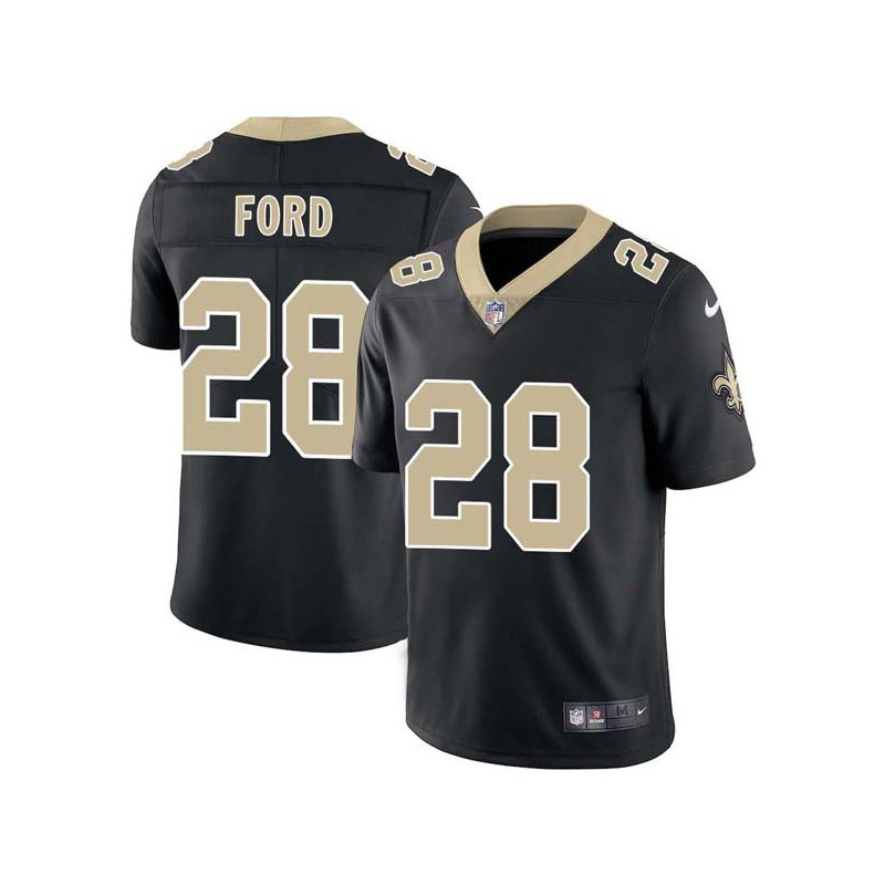 James Ford #28 Saints Authentic Black Jersey