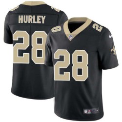 Bill Hurley #28 Saints Authentic Black Jersey