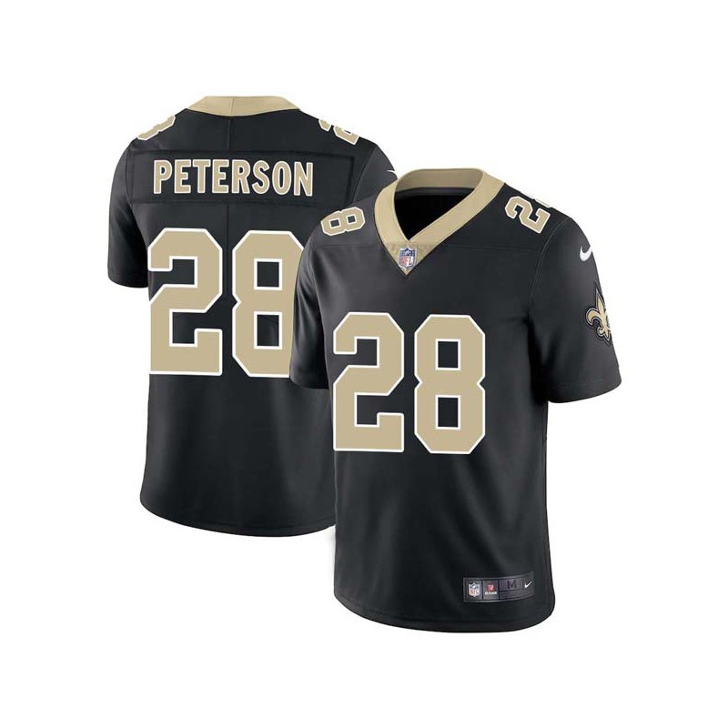 Adrian Peterson #28 Saints Authentic Black Jersey