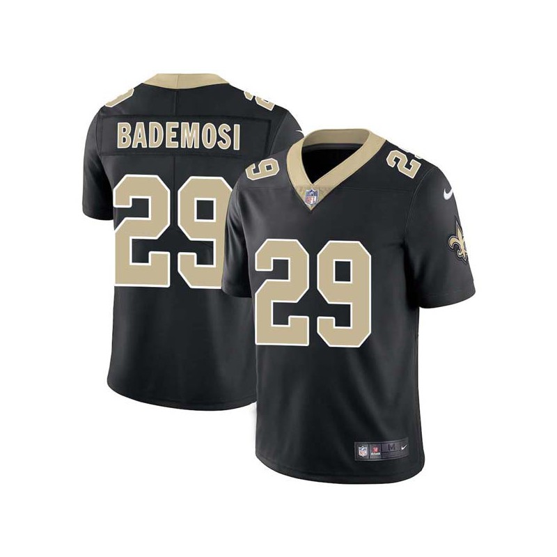 Johnson Bademosi #29 Saints Authentic Black Jersey