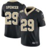 Mo Spencer #29 Saints Authentic Black Jersey