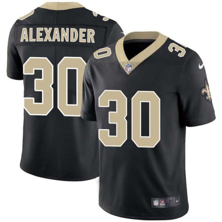 Vincent Alexander #30 Saints Authentic Black Jersey