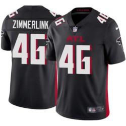 Falcons #46 Geno Zimmerlink Football Jersey -Black