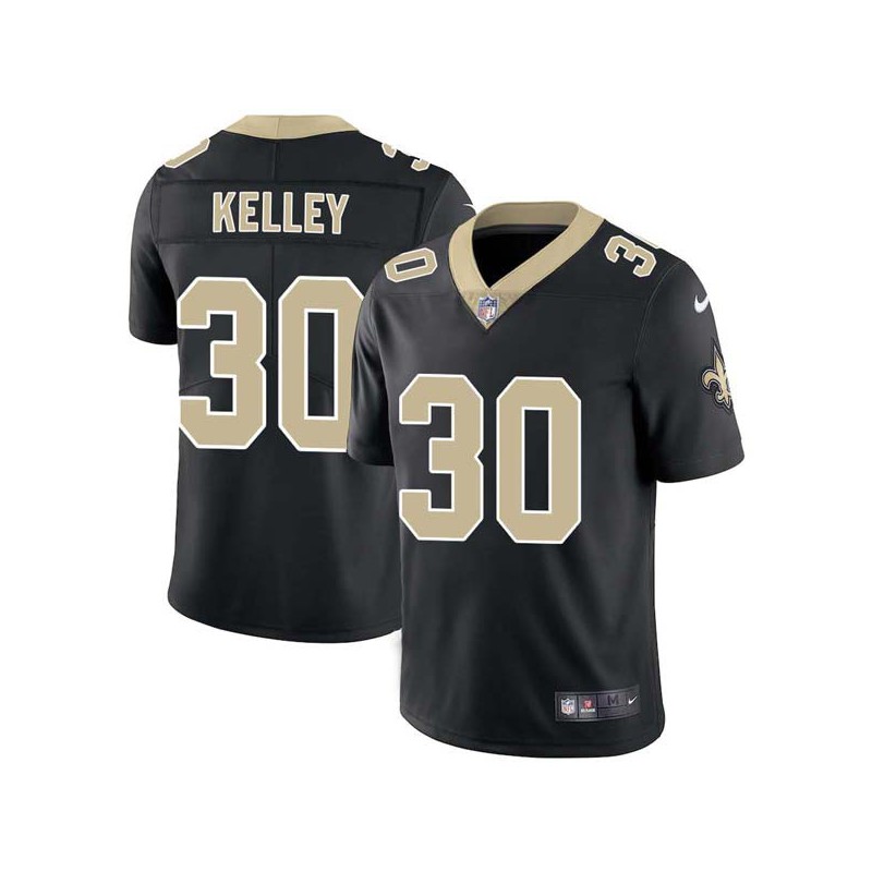 Les Kelley #30 Saints Authentic Black Jersey