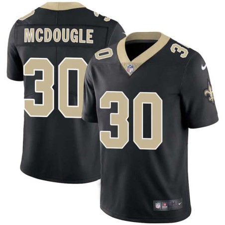 Dexter McDougle #30 Saints Authentic Black Jersey