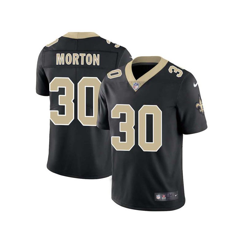 Chad Morton #30 Saints Authentic Black Jersey