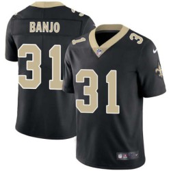 Chris Banjo #31 Saints Authentic Black Jersey