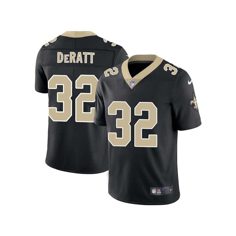 Jimmy DeRatt #32 Saints Authentic Black Jersey