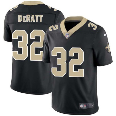 Jimmy DeRatt #32 Saints Authentic Black Jersey