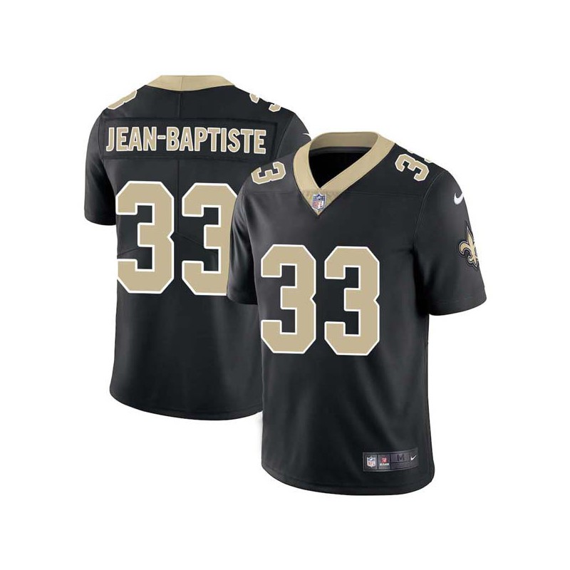 Stanley Jean-Baptiste #33 Saints Authentic Black Jersey