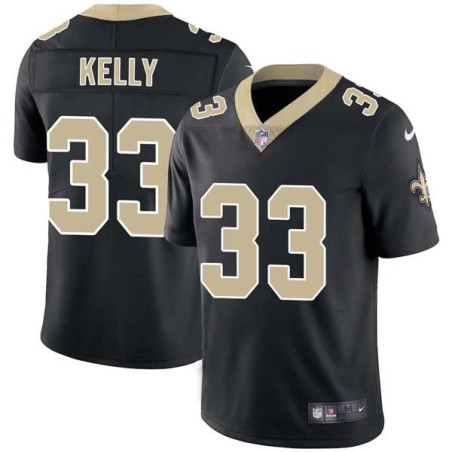 Rob Kelly #33 Saints Authentic Black Jersey