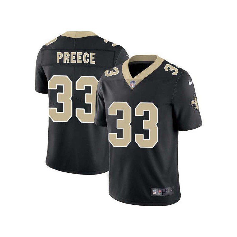 Steve Preece #33 Saints Authentic Black Jersey