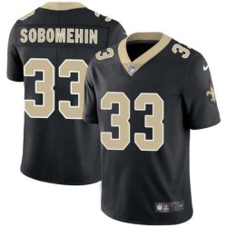 Olaniyi Sobomehin #33 Saints Authentic Black Jersey