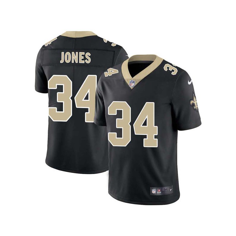 Tebucky Jones #34 Saints Authentic Black Jersey