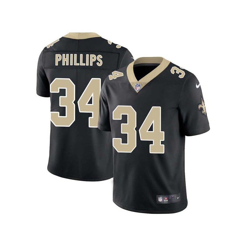 Jess Phillips #34 Saints Authentic Black Jersey