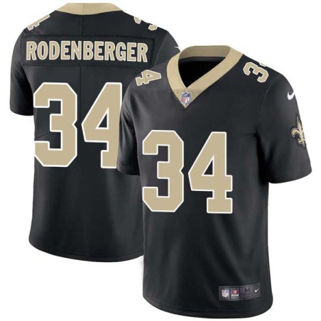 Jeff Rodenberger #34 Saints Authentic Black Jersey