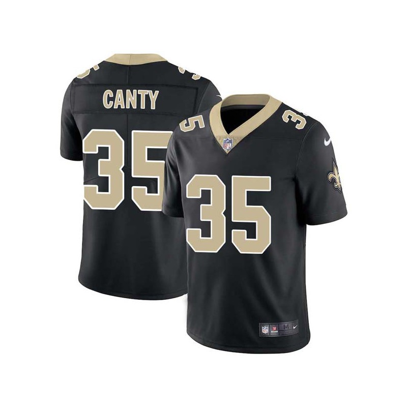 Chris Canty #35 Saints Authentic Black Jersey