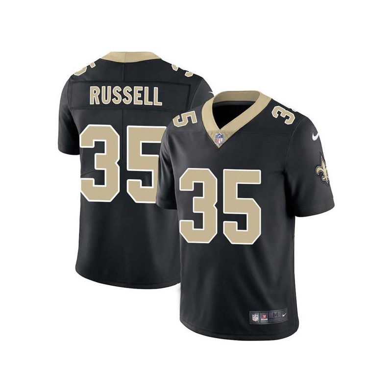 KeiVarae Russell #35 Saints Authentic Black Jersey