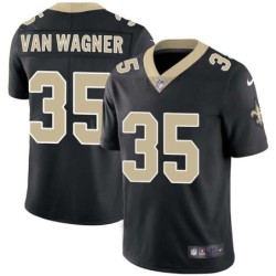 Jim Van Wagner #35 Saints Authentic Black Jersey