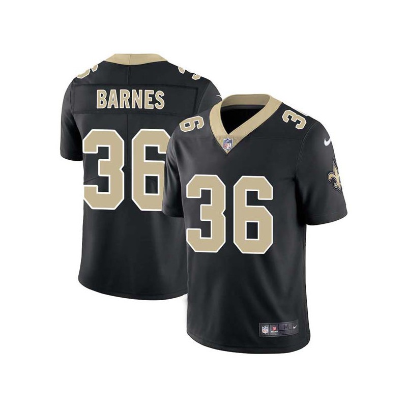 Darian Barnes #36 Saints Authentic Black Jersey