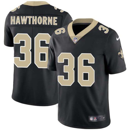 Michael Hawthorne #36 Saints Authentic Black Jersey