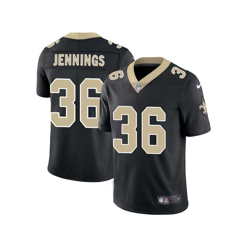 Stanford Jennings #36 Saints Authentic Black Jersey