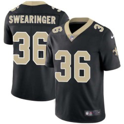 D.J. Swearinger #36 Saints Authentic Black Jersey