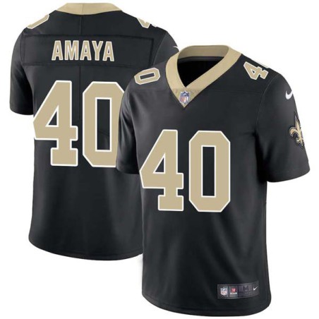 Jonathon Amaya #40 Saints Authentic Black Jersey