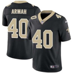 Alex Armah #40 Saints Authentic Black Jersey