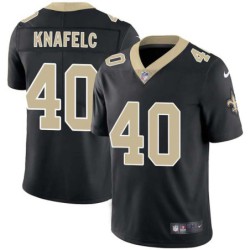 Greg Knafelc #40 Saints Authentic Black Jersey