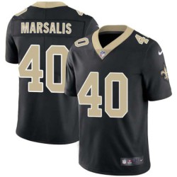 Jim Marsalis #40 Saints Authentic Black Jersey