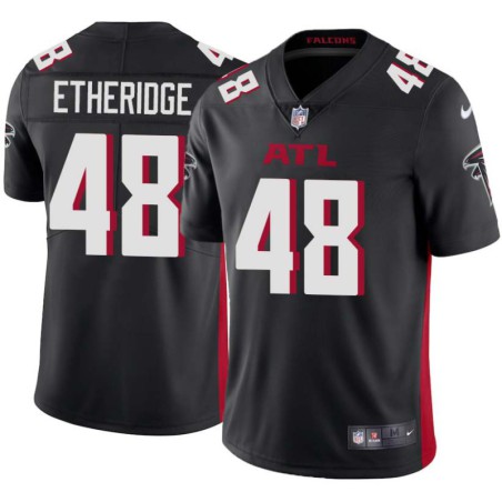 Falcons #48 Dorian Etheridge Football Jersey -Black