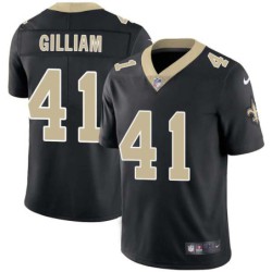 John Gilliam #41 Saints Authentic Black Jersey