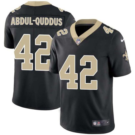 Isa Abdul-Quddus #42 Saints Authentic Black Jersey