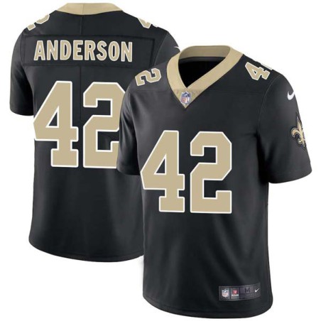 James Anderson #42 Saints Authentic Black Jersey