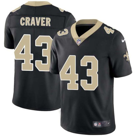 Keyuo Craver #43 Saints Authentic Black Jersey